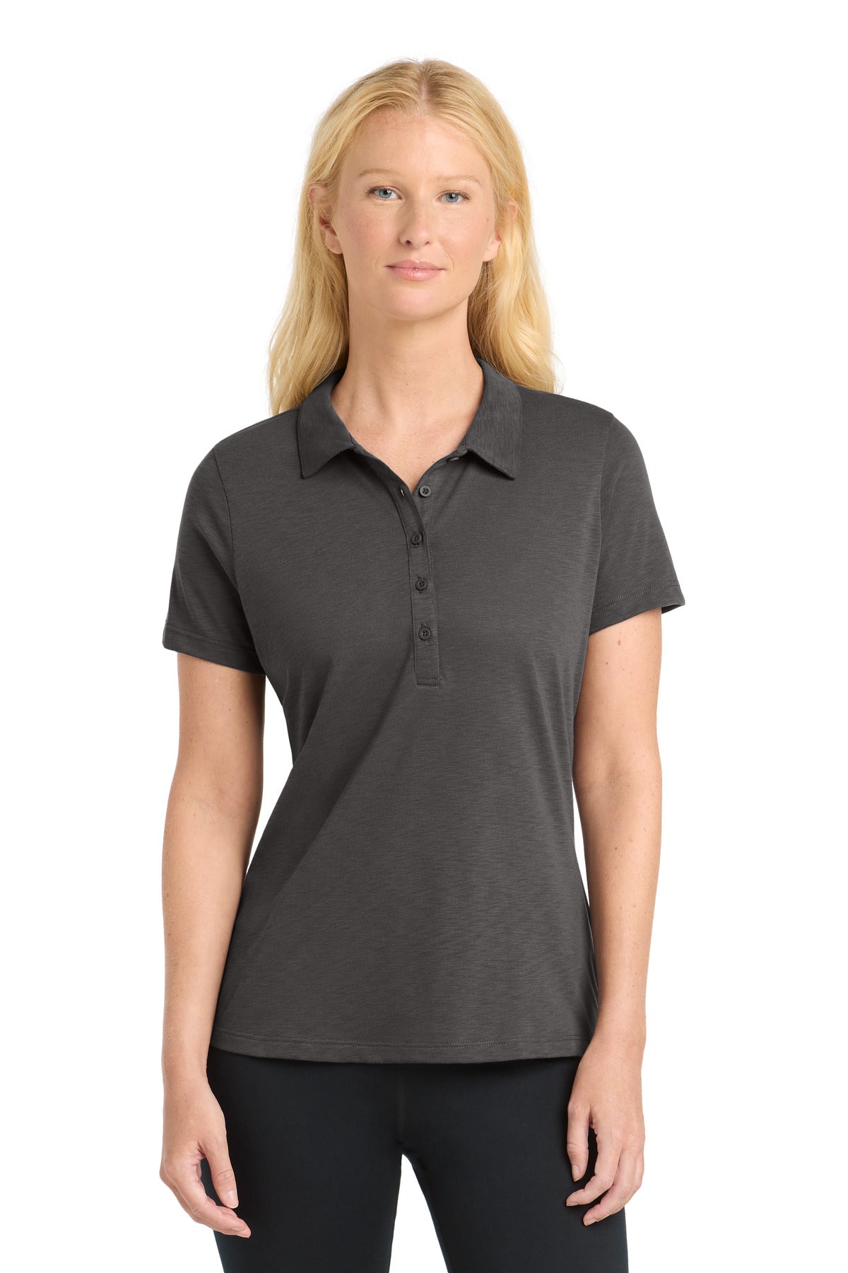 Sport-Tek Women's PosiCharge Strive Polo. LST530 in Graphite