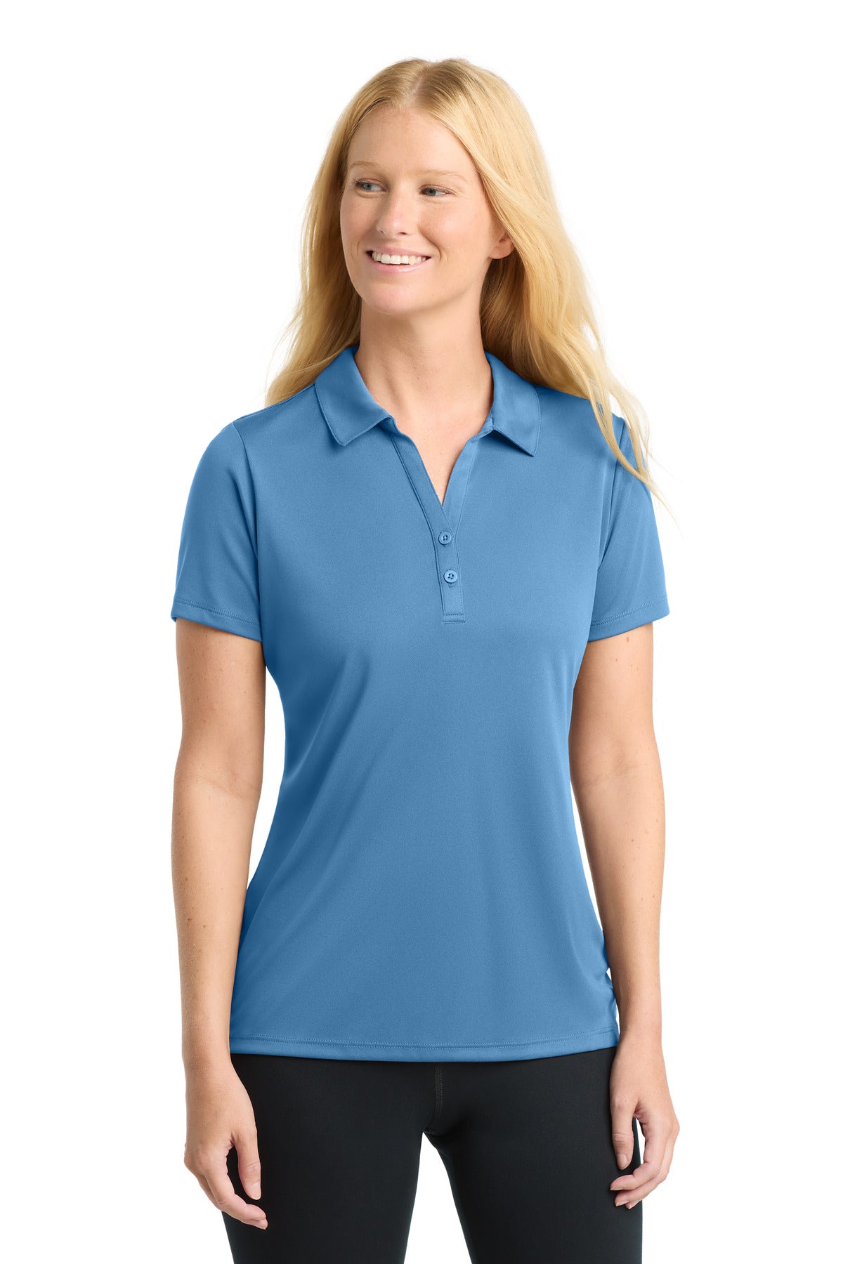 Sport-Tek  Women's PosiCharge  Competitor  Polo. LST550 in Carolina Blue