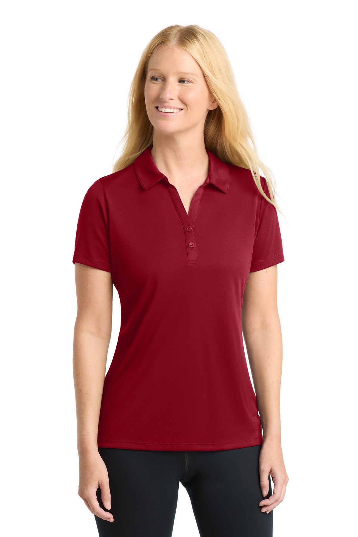 Sport-Tek  Women's PosiCharge  Competitor  Polo. LST550 in Deep Red