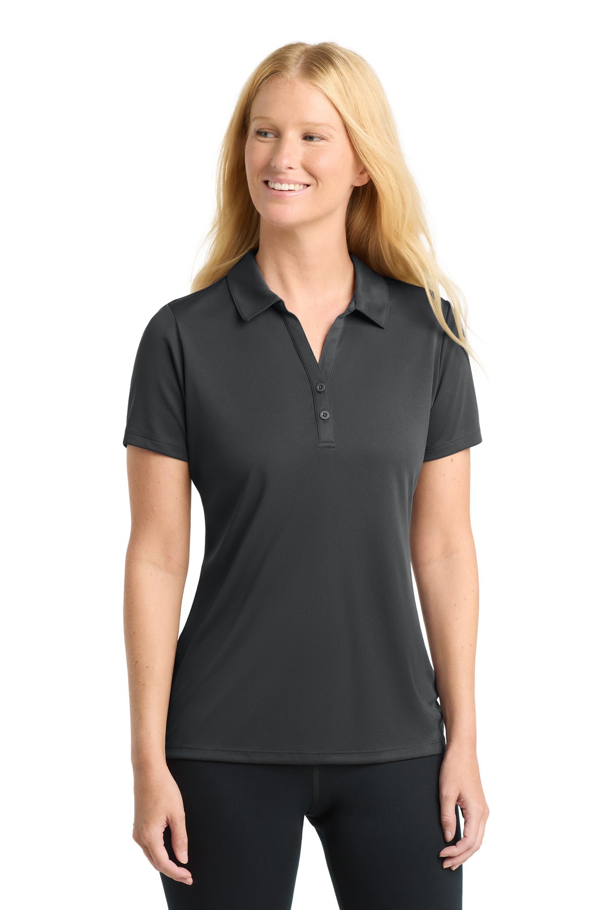 Sport-Tek  Women's PosiCharge  Competitor  Polo. LST550 in Iron Grey