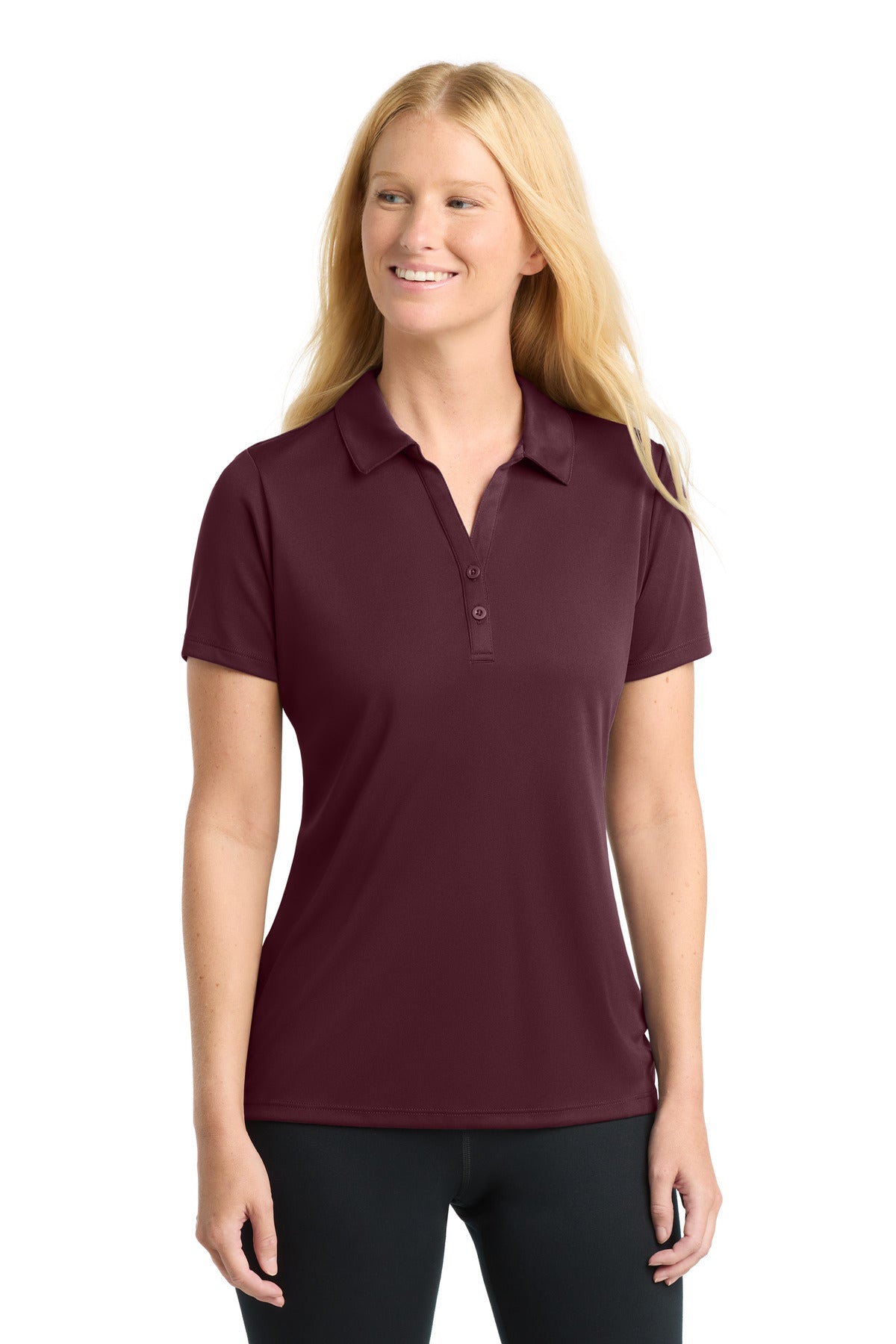 Sport-Tek  Women's PosiCharge  Competitor  Polo. LST550 in Maroon