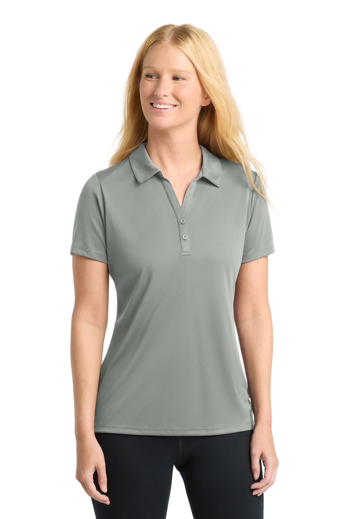 Sport-Tek  Women's PosiCharge  Competitor  Polo. LST550 in Silver
