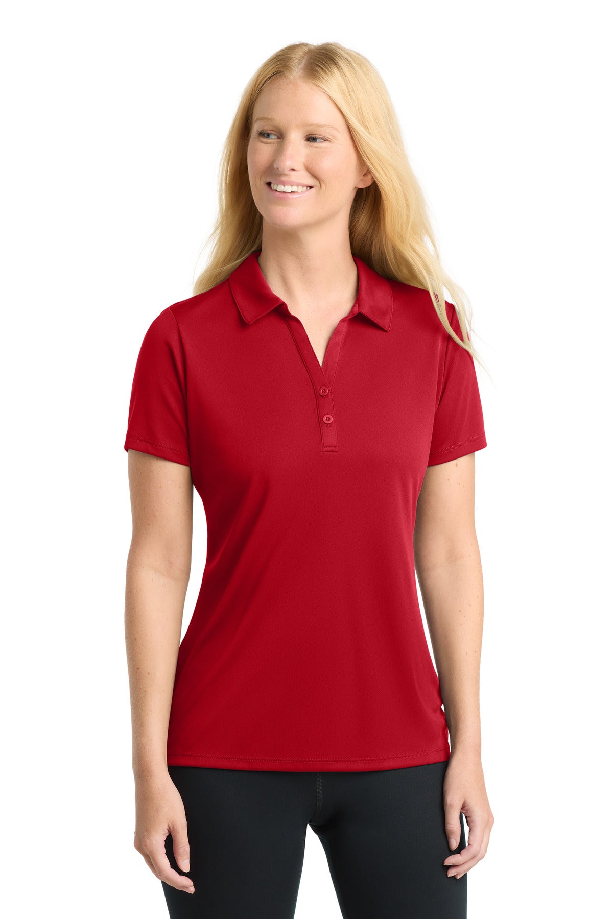 Sport-Tek  Women's PosiCharge  Competitor  Polo. LST550 in True Red