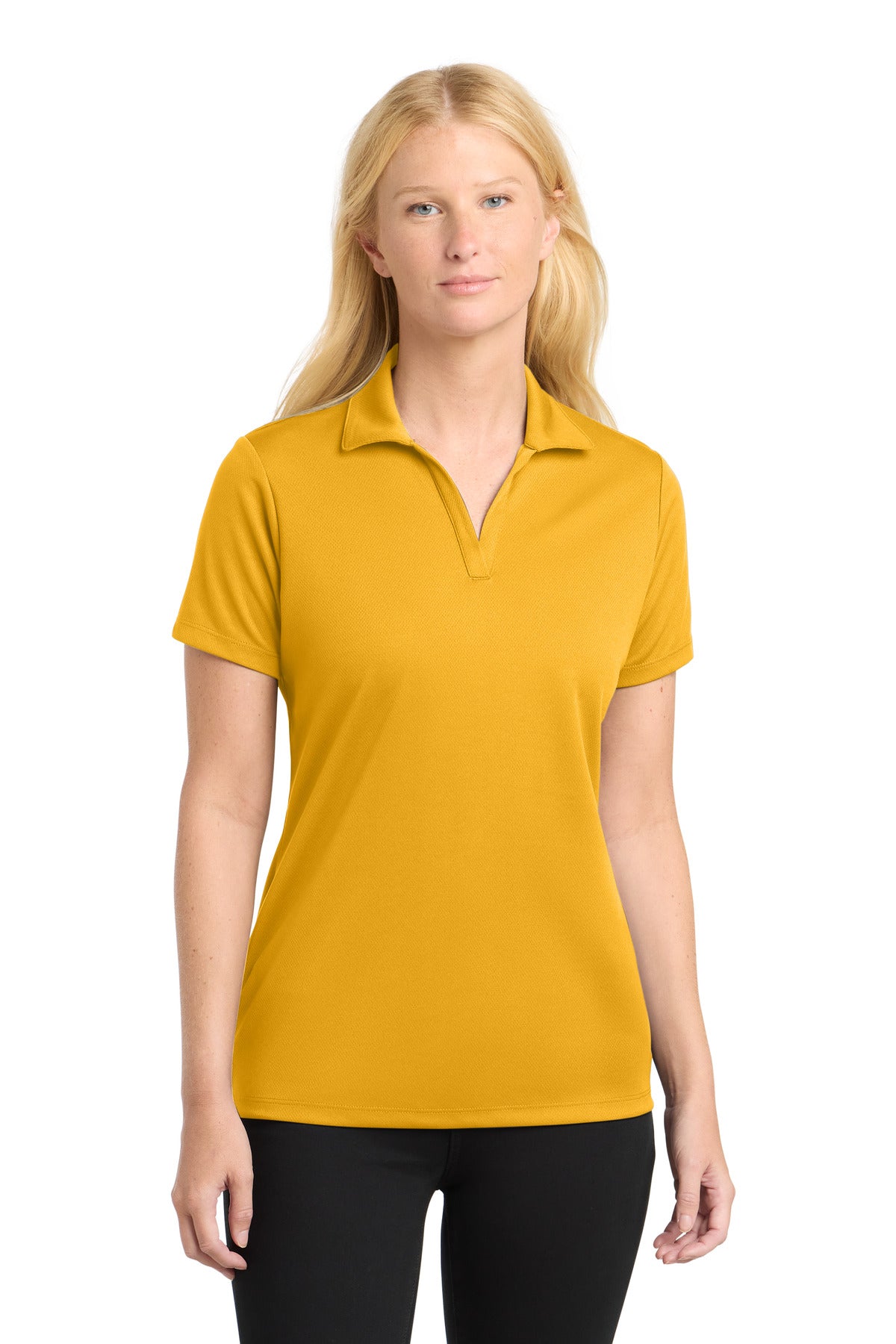 Sport-Tek Women's PosiCharge RacerMesh Polo. LST640 in Gold