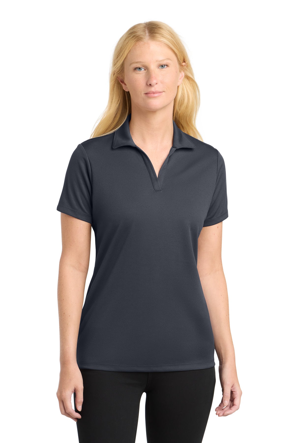 Sport-Tek Women's PosiCharge RacerMesh Polo. LST640 in Graphite