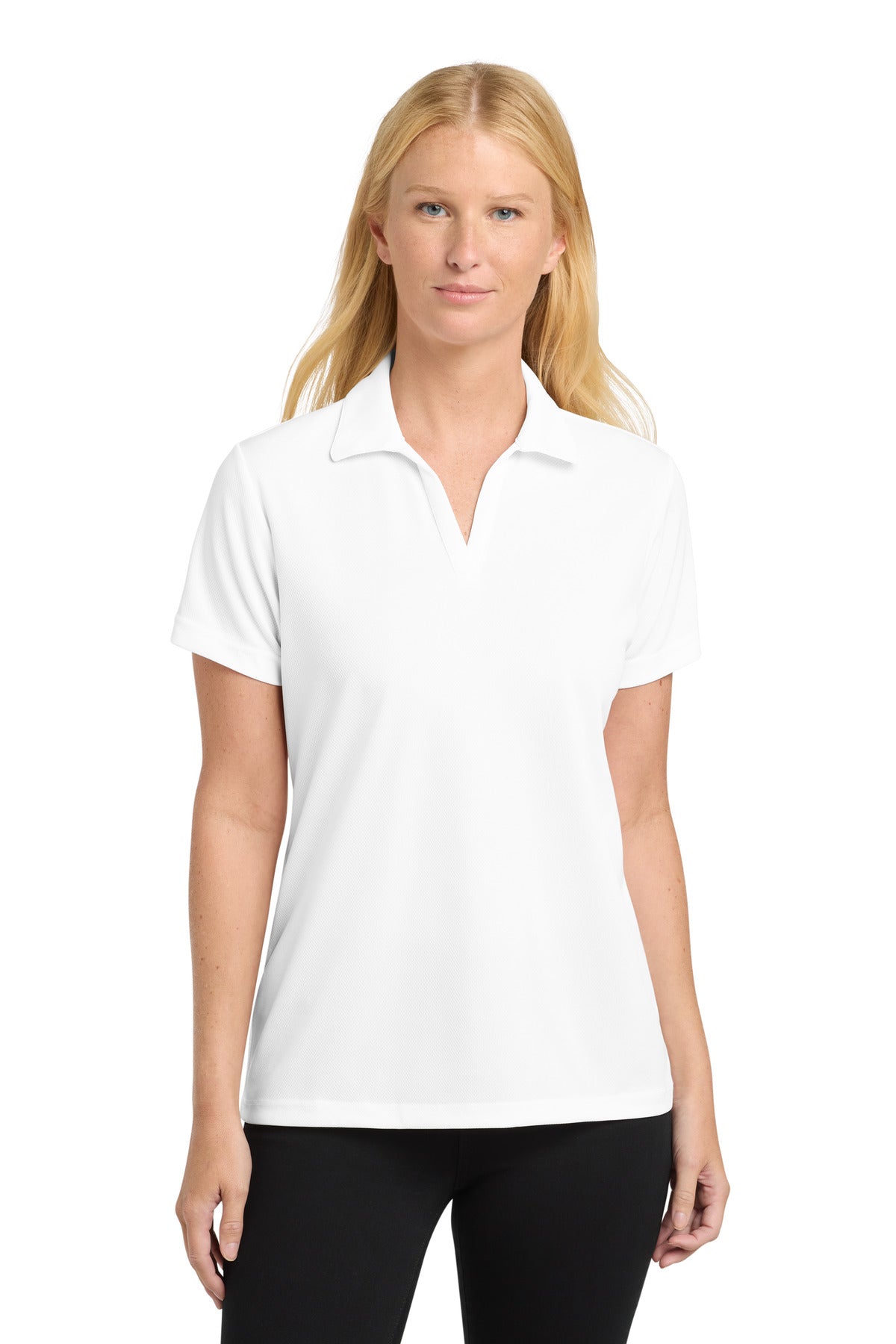 Sport-Tek Women's PosiCharge RacerMesh Polo. LST640 in White