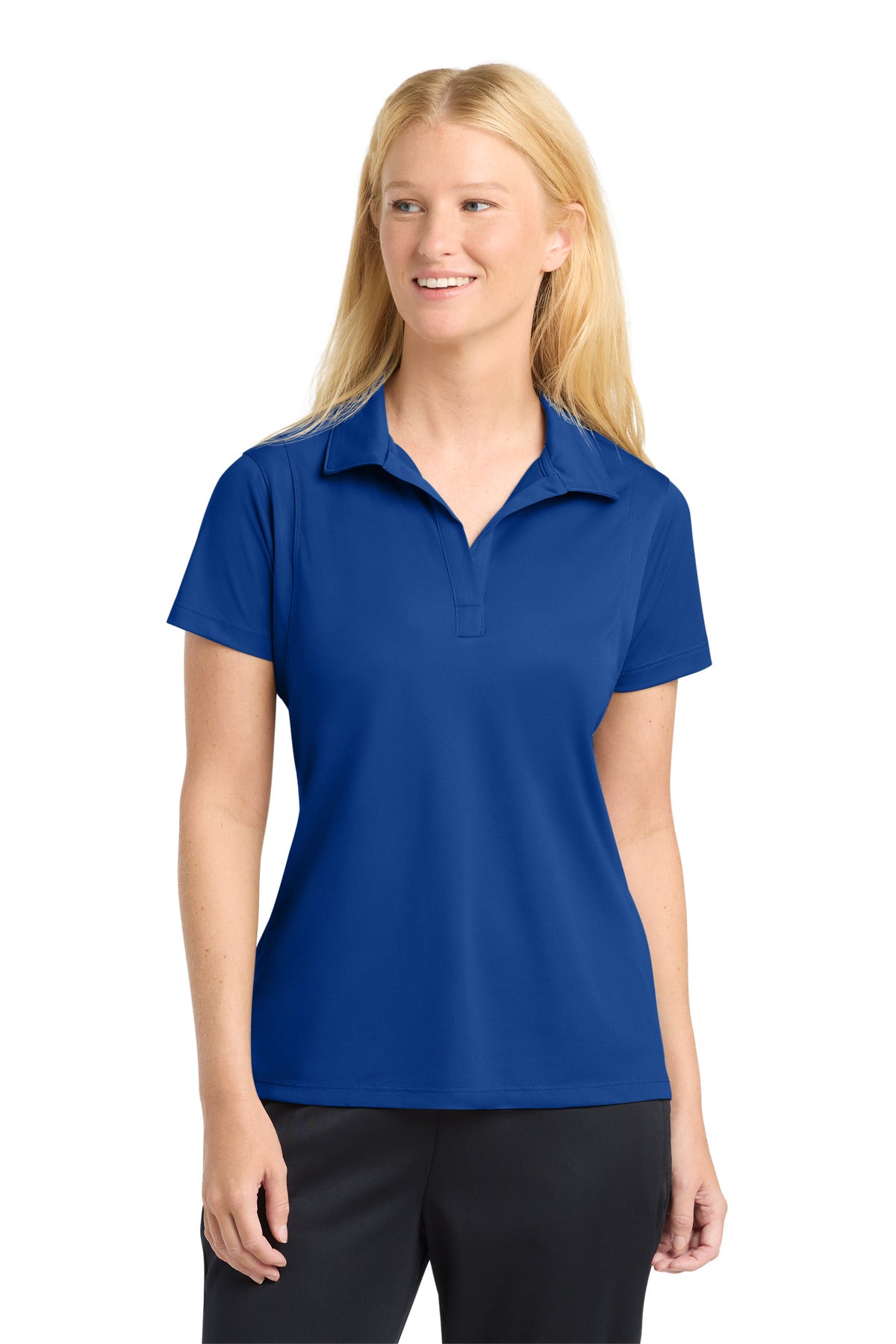 Sport-Tek Women's Micropique Sport-Wick Polo. LST650 in True Royal