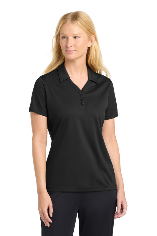 Sport-Tek Women's PosiCharge Micro-Mesh Polo. LST680 in Black