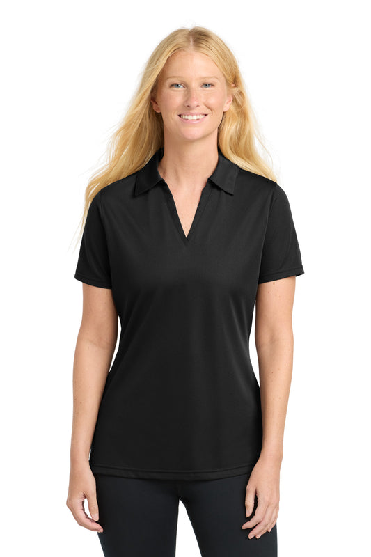 Sport-Tek Women's PosiCharge Active Textured Polo. LST690 in Black