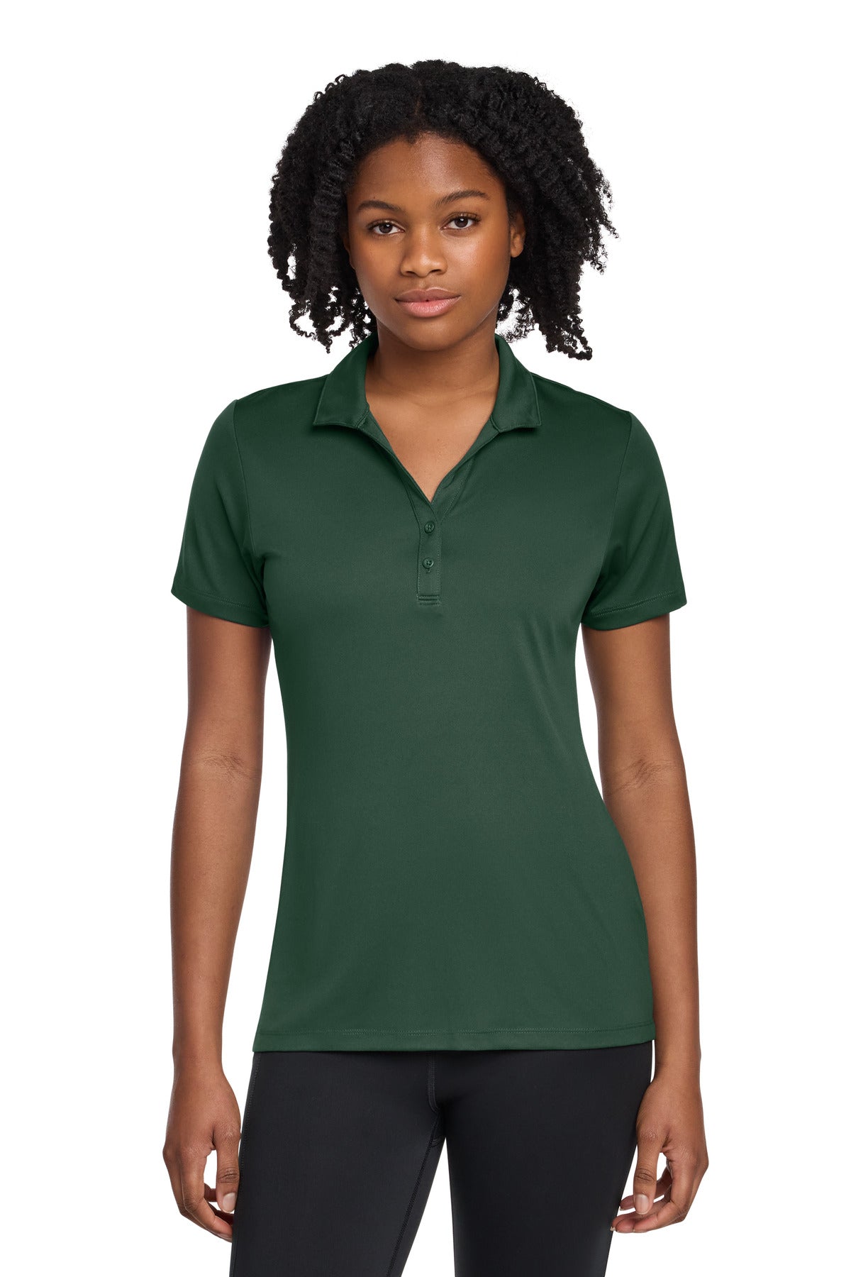 Sport-Tek Women's PosiCharge Re-Compete Polo LST725 in Forest Green