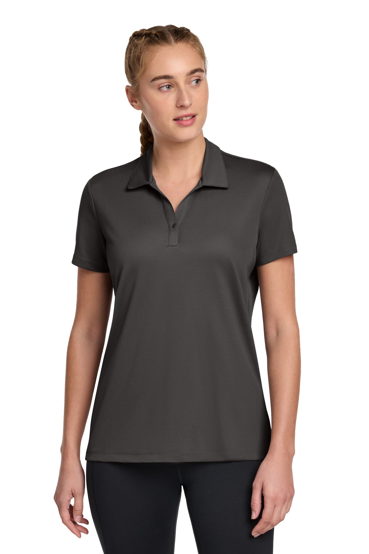Sport-Tek Women's UV Micropique Polo LST740 in Graphite