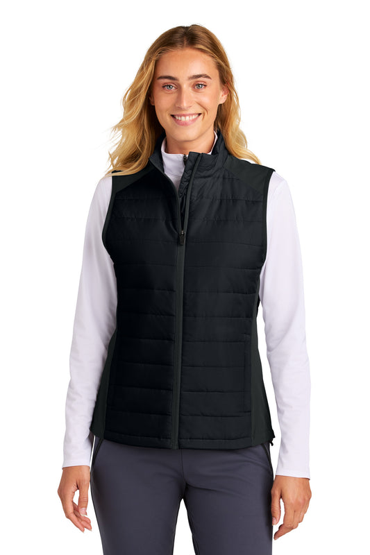 Sport-Tek Women's Teknical Hybrid Vest LST941 in Black
