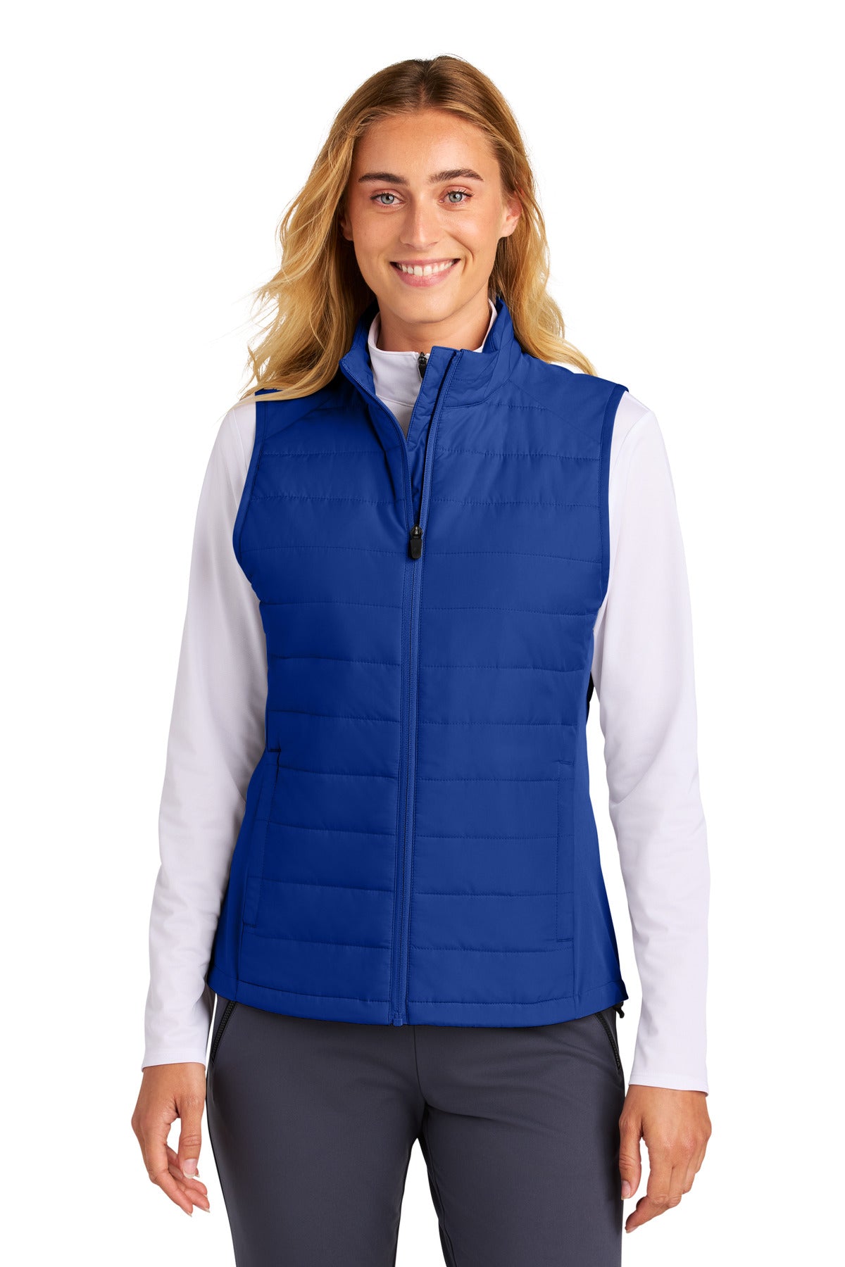 Sport-Tek Women's Teknical Hybrid Vest LST941 in True Royal