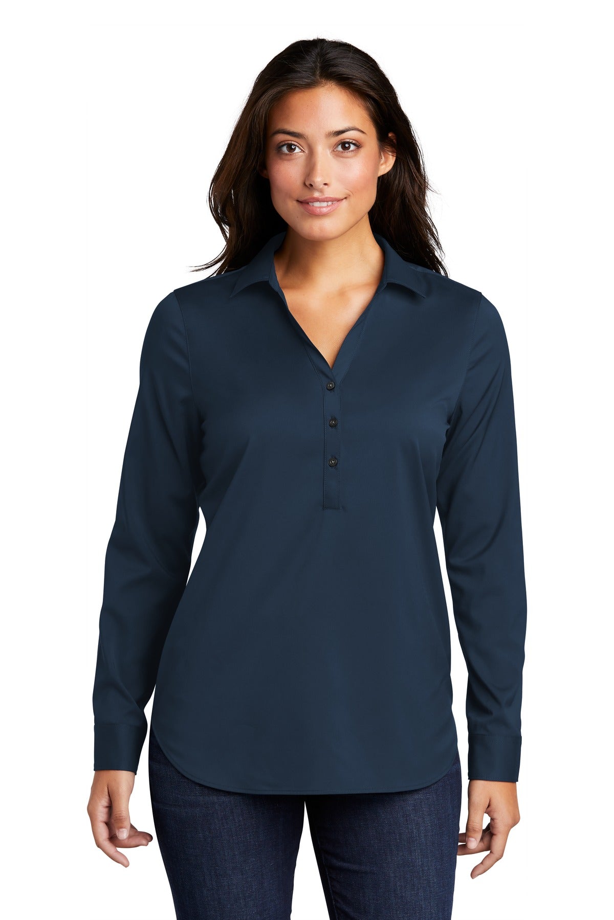 Port Authority  Ladies City Stretch Tunic LW680 in River Blue Navy