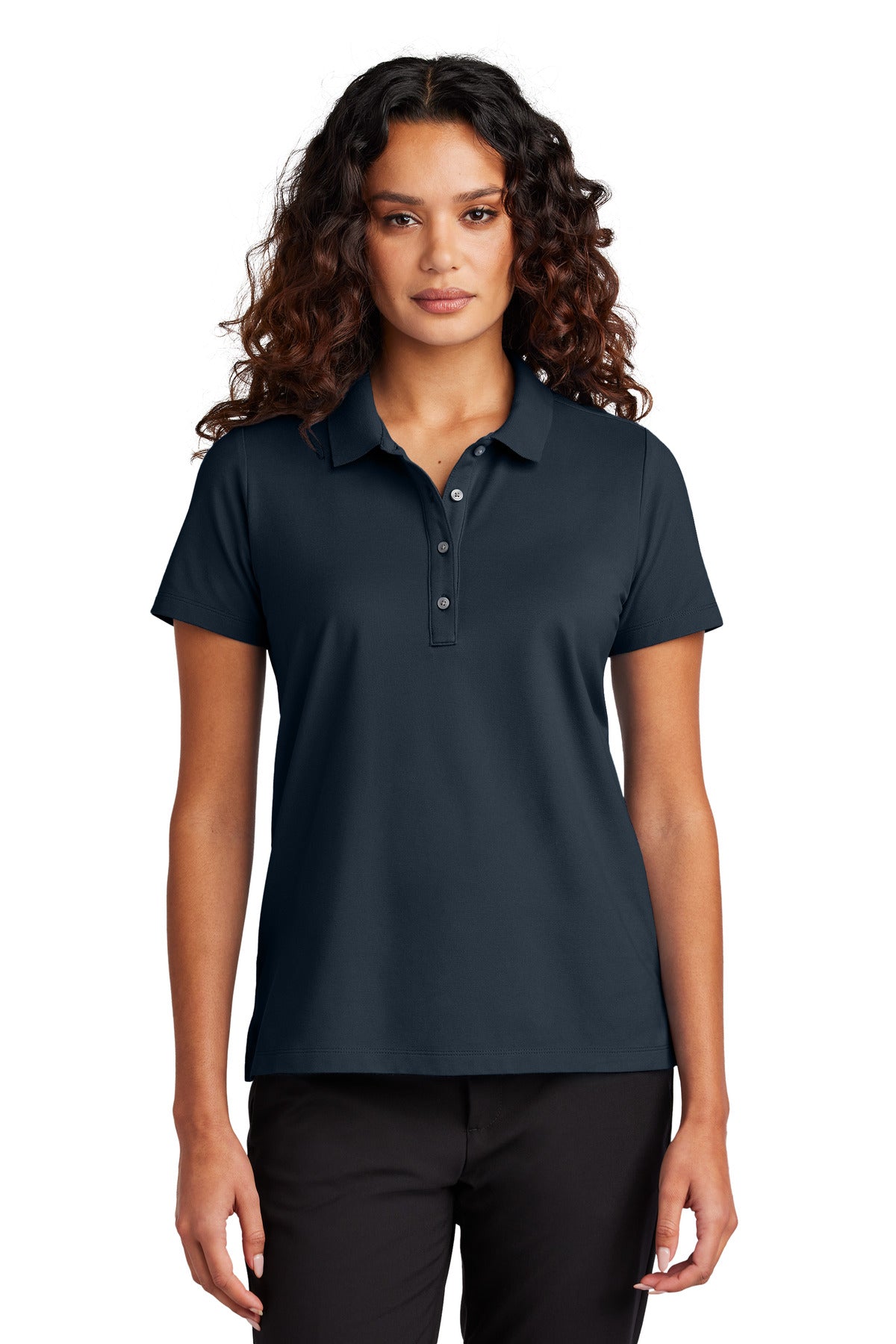 Mercer+Mettle Women's Stretch Pique Polo MM1005 in Night Navy