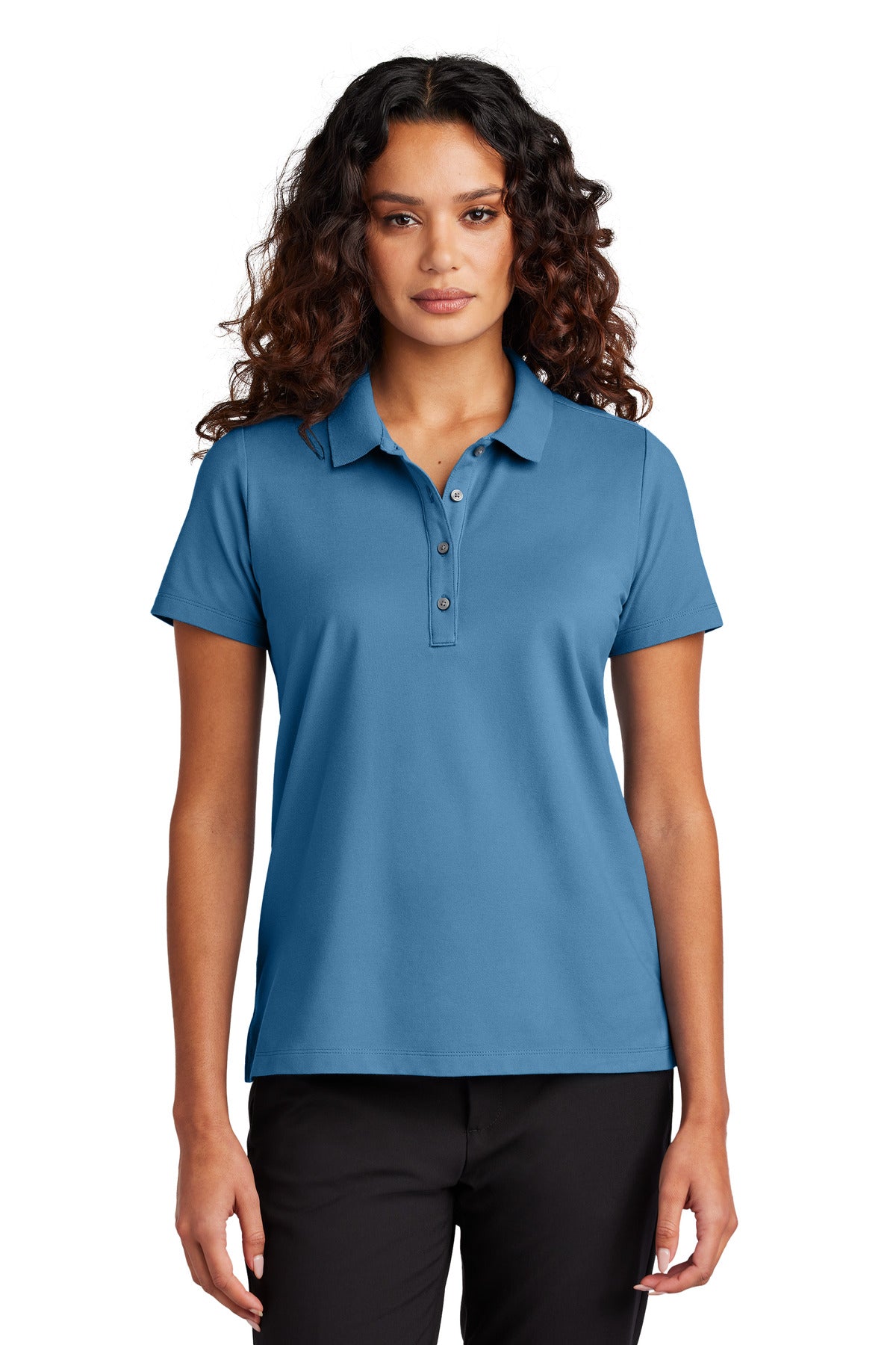 Mercer+Mettle Women's Stretch Pique Polo MM1005 in Parisian Blue