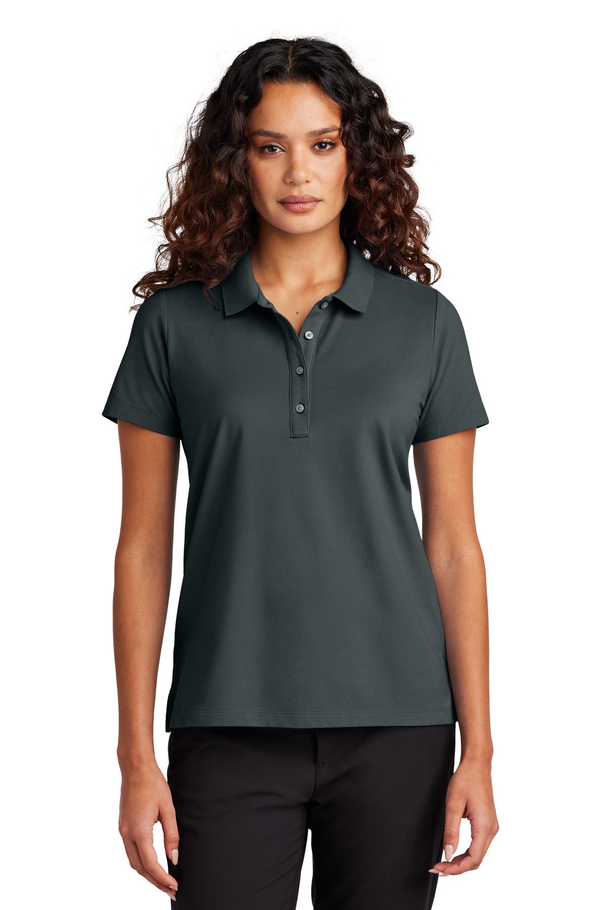 Mercer+Mettle Women's Stretch Pique Polo MM1005 in Storm Grey