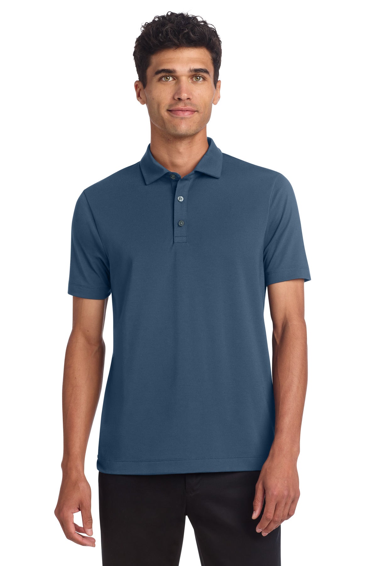 Mercer+Mettle Stretch Jersey Polo MM1014 in Insignia Blue