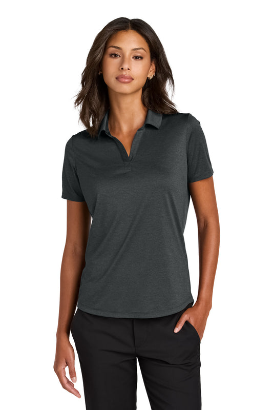Mercer+Mettle Women's Recharge Jersey Polo MM1021 in Anchor Grey Heather
