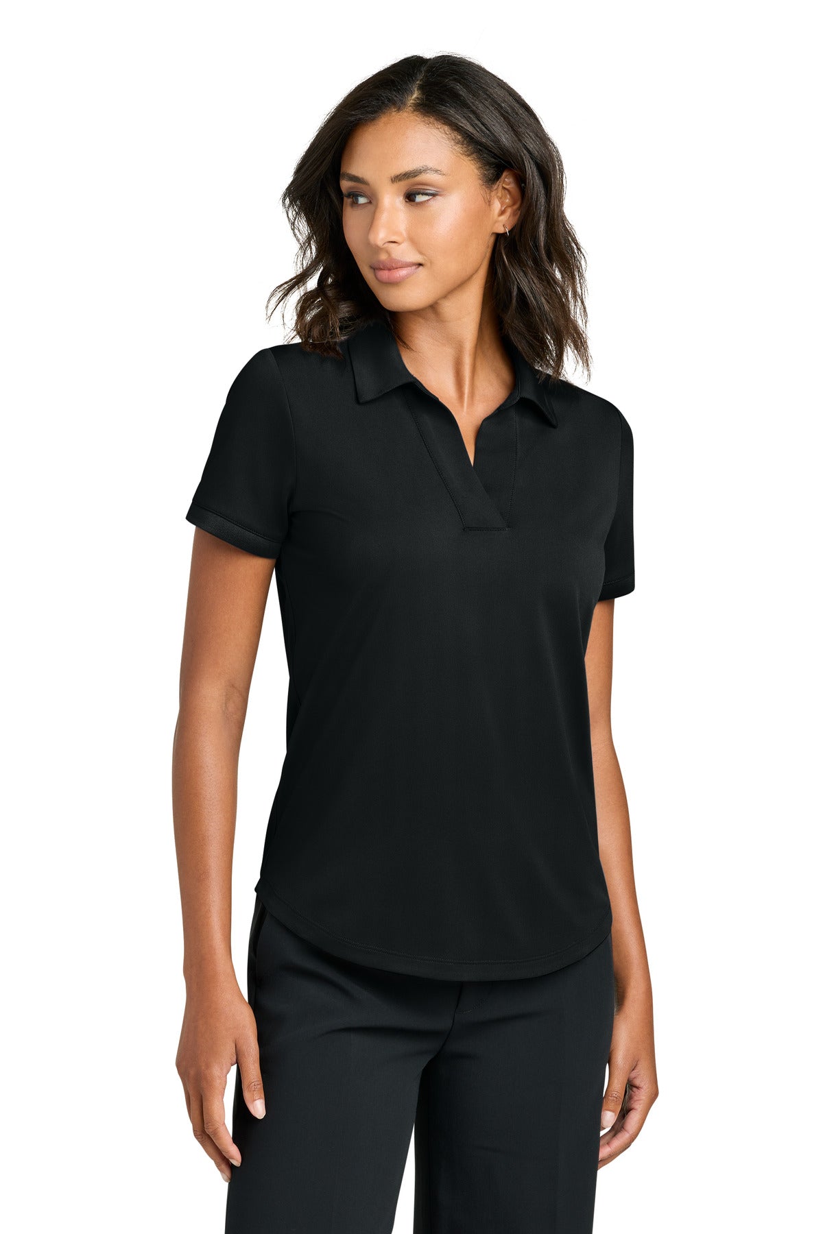 Mercer+Mettle Women's Everyday Performance Polo MM1031 in Deep Black