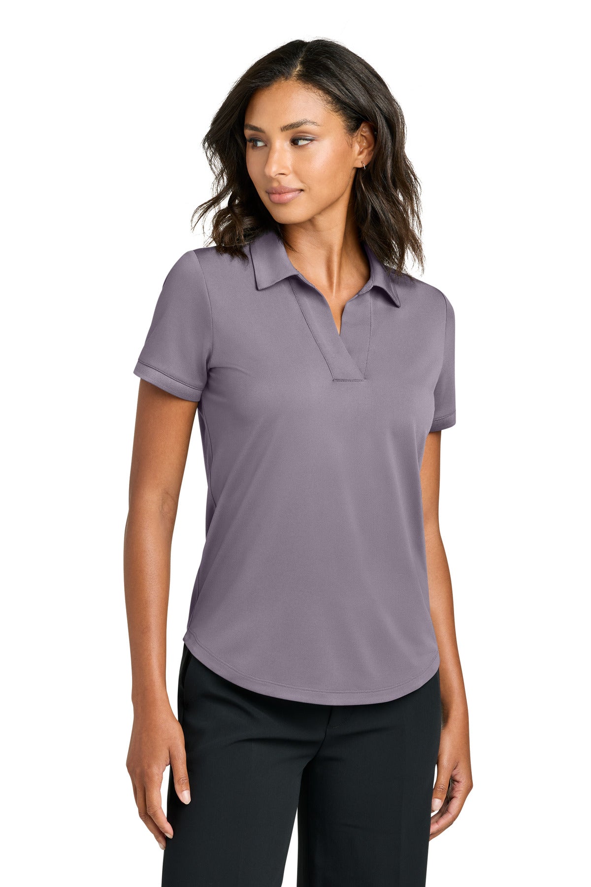 Mercer+Mettle Women's Everyday Performance Polo MM1031 in Purple Ash
