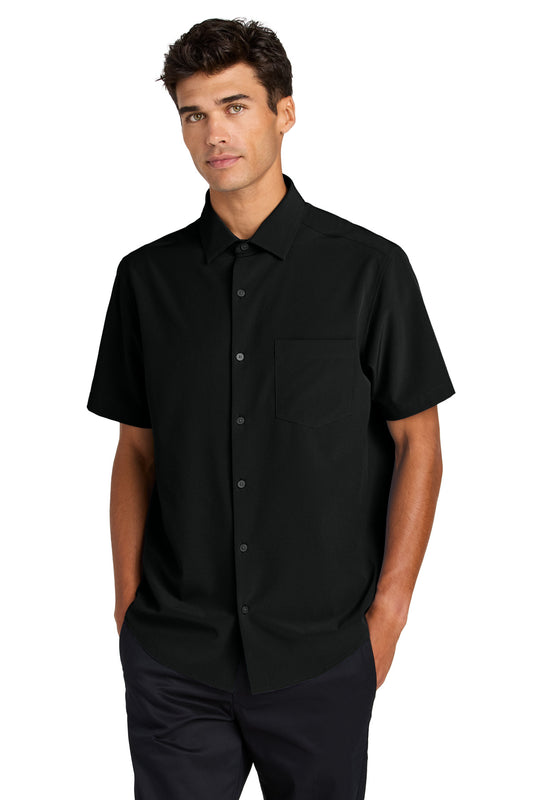 Mercer+Mettle Short Sleeve UV Capital Tech Shirt MM2006 in Deep Black