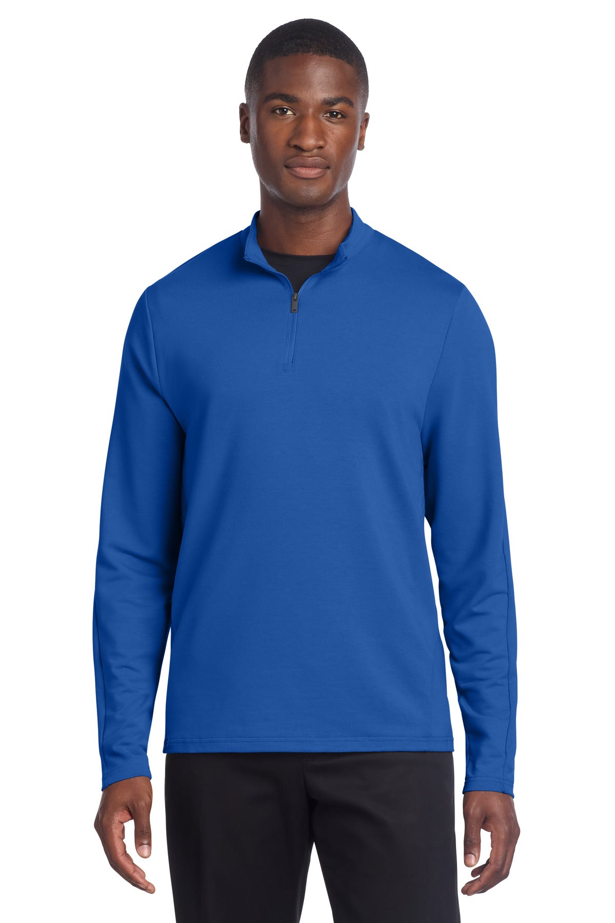 Mercer+Mettle Stretch 1/4-Zip Pullover MM3010 in Blue Note
