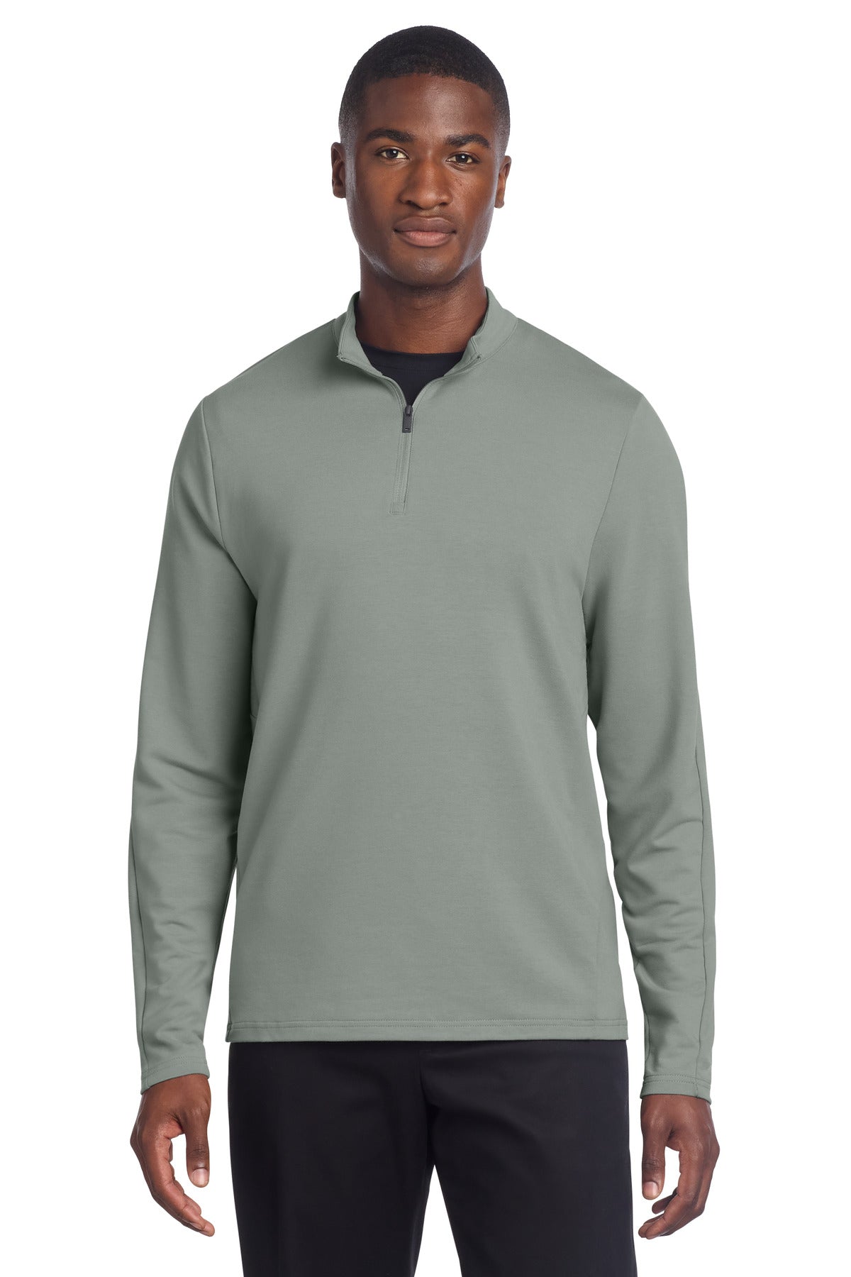 Mercer+Mettle Stretch 1/4-Zip Pullover MM3010 in Gusty Grey
