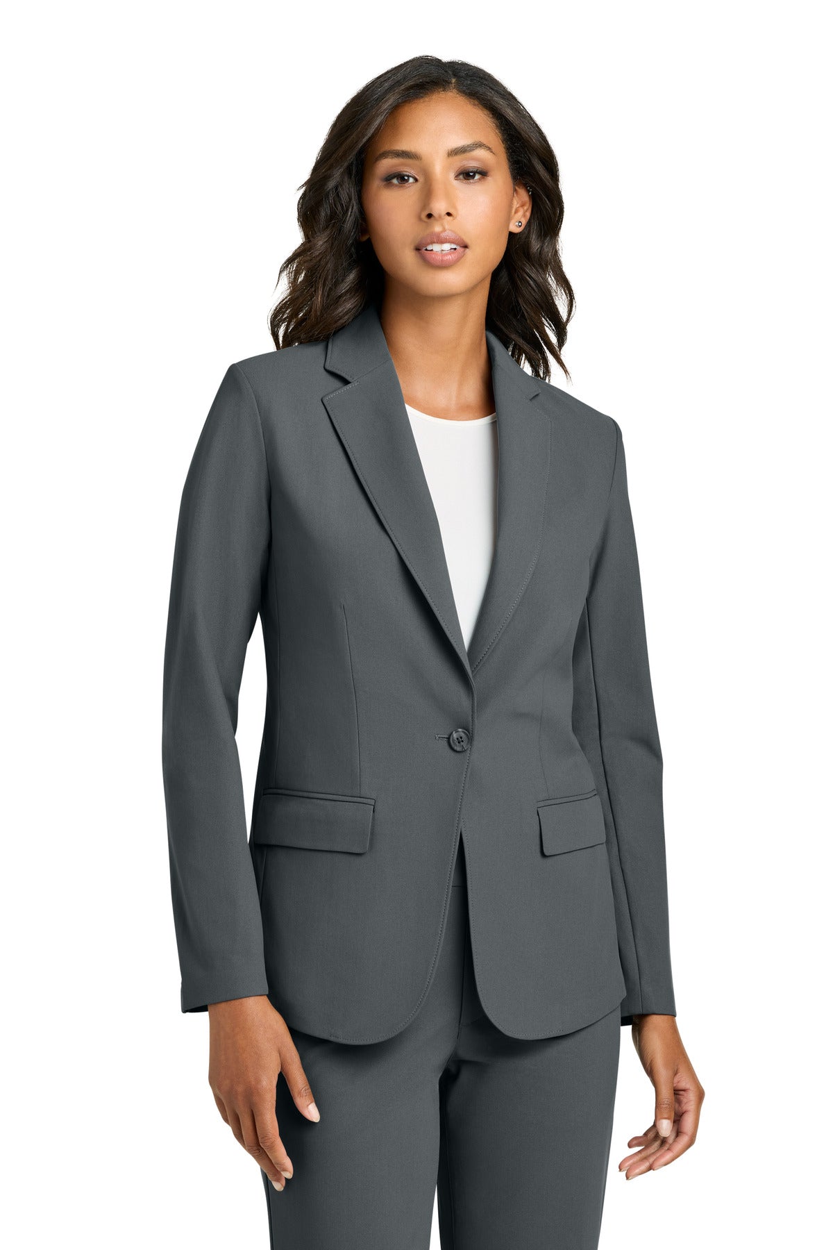 Mercer+Mettle Women's Capital Tech Blazer MM3033 in Storm Grey