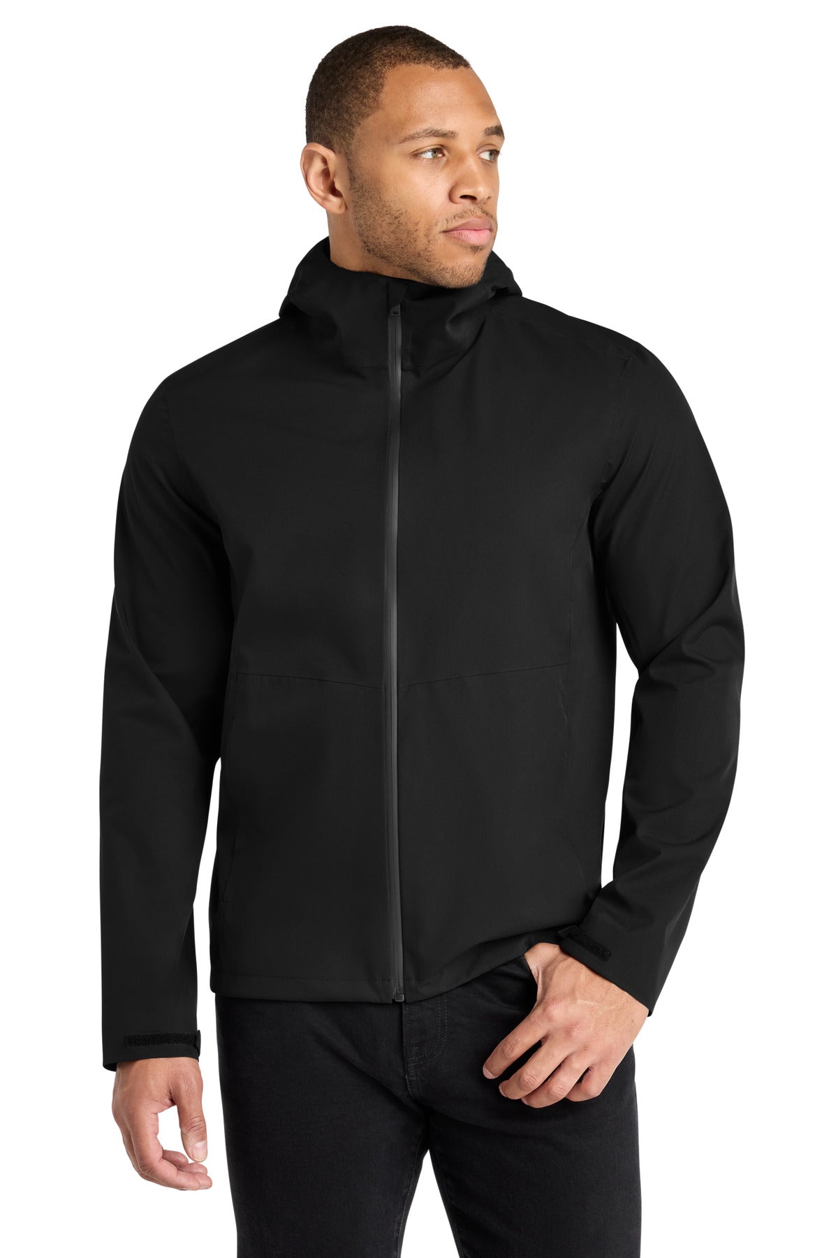 Mercer+Mettle Waterproof Rain Shell MM7000 in Deep Black