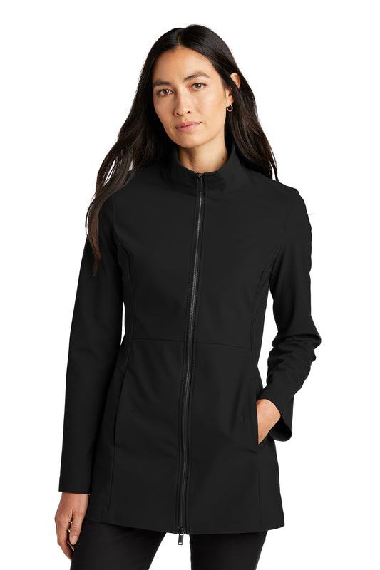 Mercer+Mettle Women's Faille Soft Shell MM7101 in Deep Black