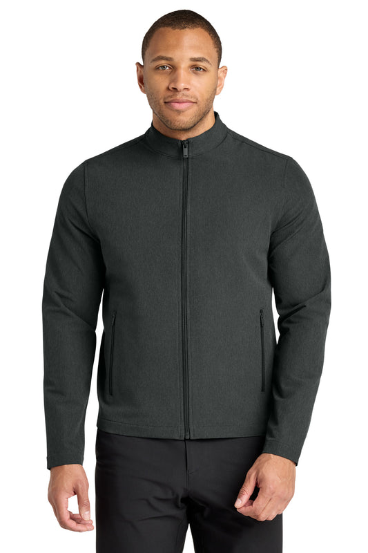 Mercer+Mettle Stretch Soft Shell Jacket MM7102 in Anchor Grey Heather