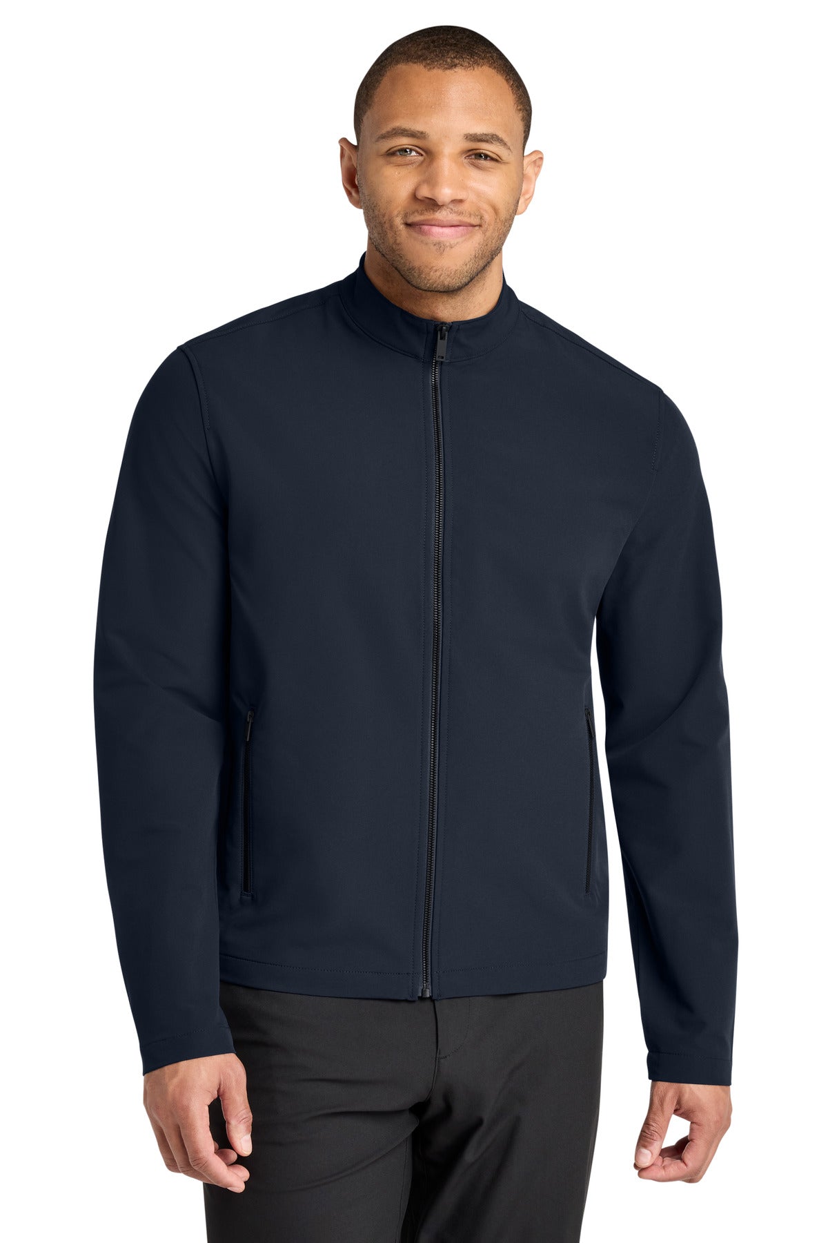 Mercer+Mettle Stretch Soft Shell Jacket MM7102 in Night Navy