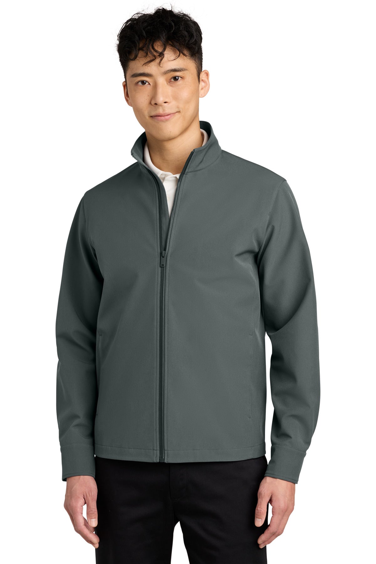Mercer+Mettle Comfort Soft Shell Jacket MM7104 in Storm Grey