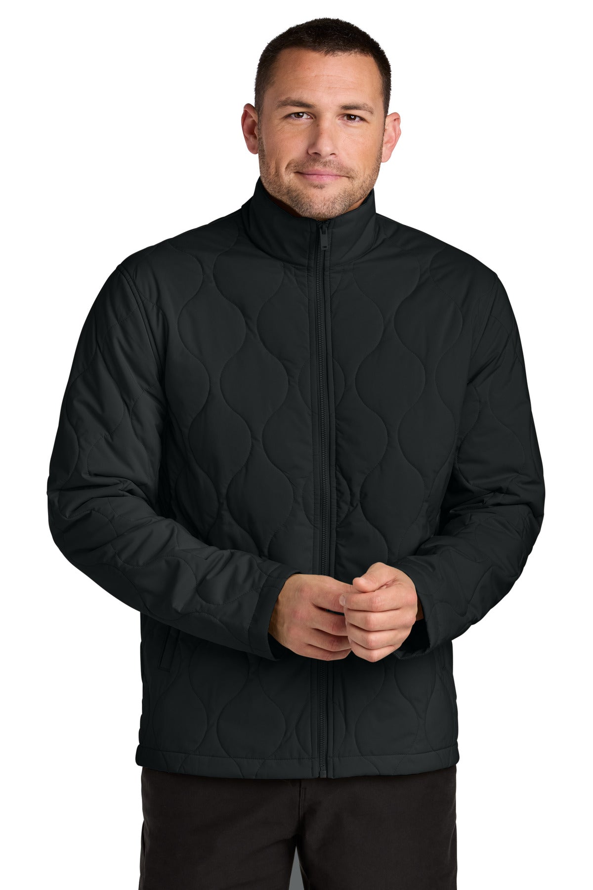 Mercer+Mettle Quilted Liner Jacket MM7202 in Deep Black