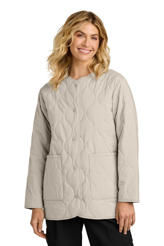 Mercer+Mettle Women's Quilted Liner Jacket MM7203 in Almond