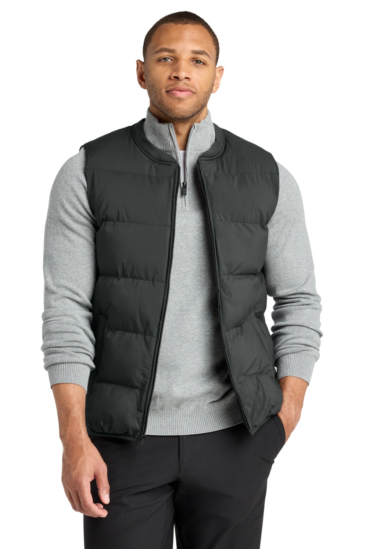 Mercer+Mettle Puffy Vest MM7214 in Anchor Grey