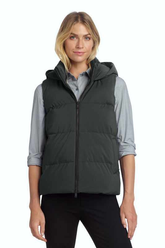 Mercer+Mettle Women's Puffy Vest MM7217 in Anchor Grey