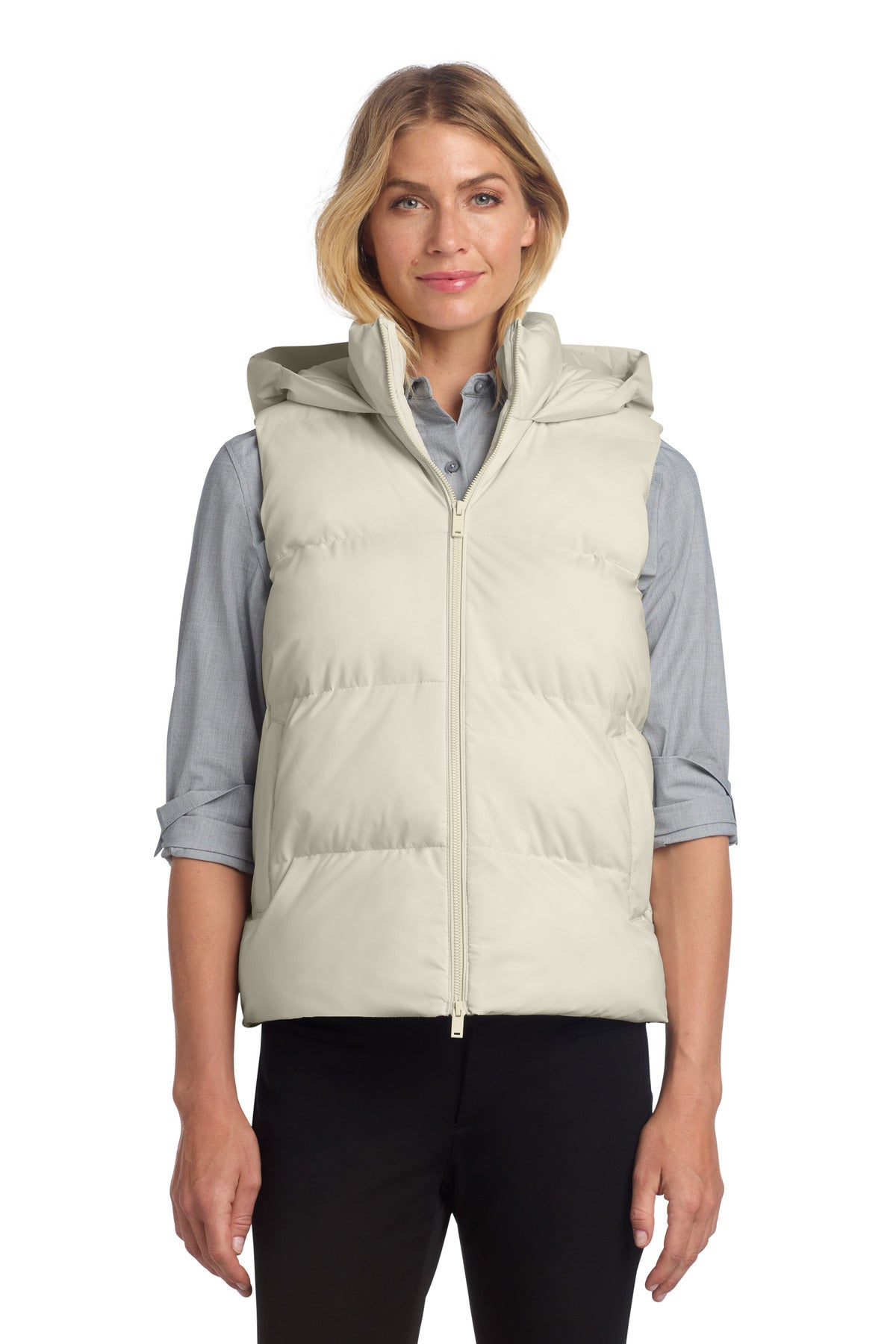 Mercer+Mettle Women's Puffy Vest MM7217 in Birch