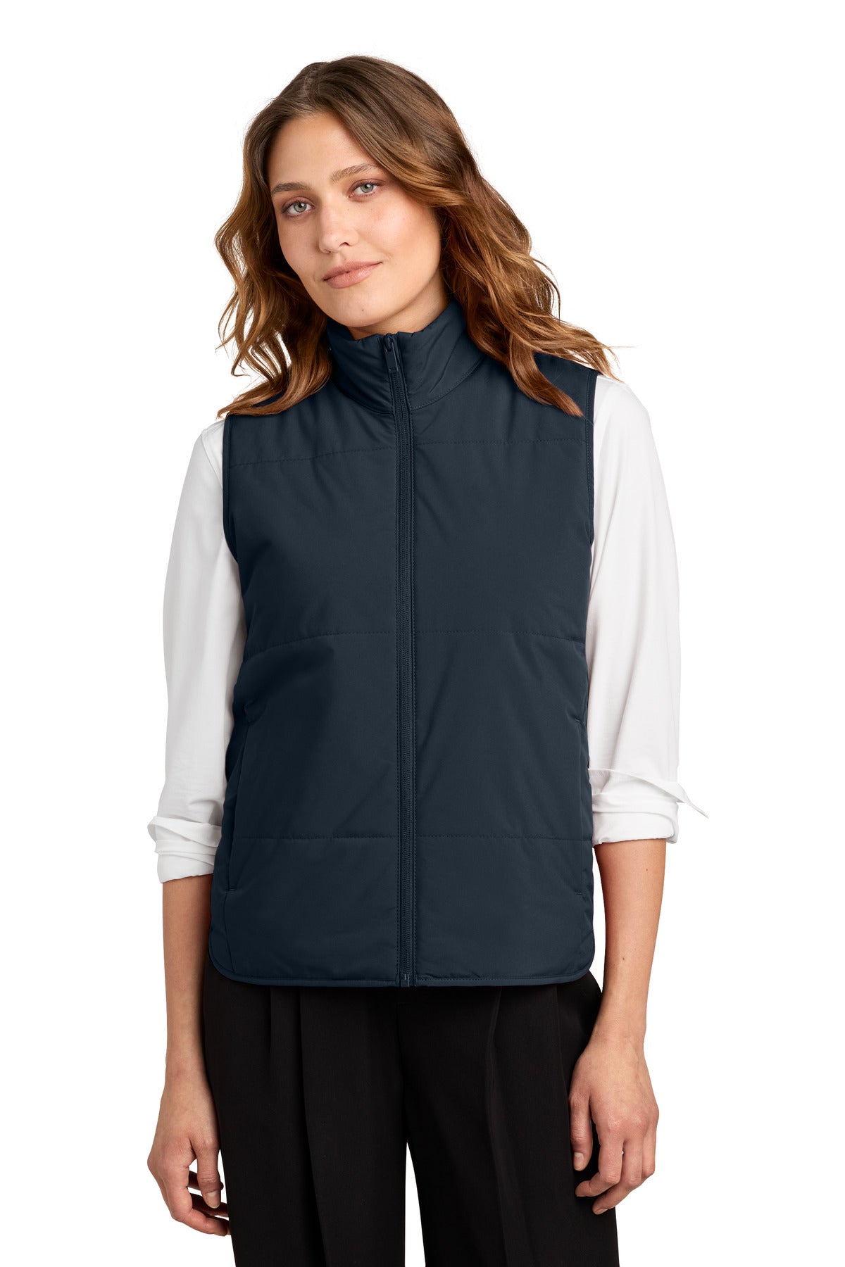 Mercer+Mettle Women's Brookline Quilted Vest MM7223 in Night Navy