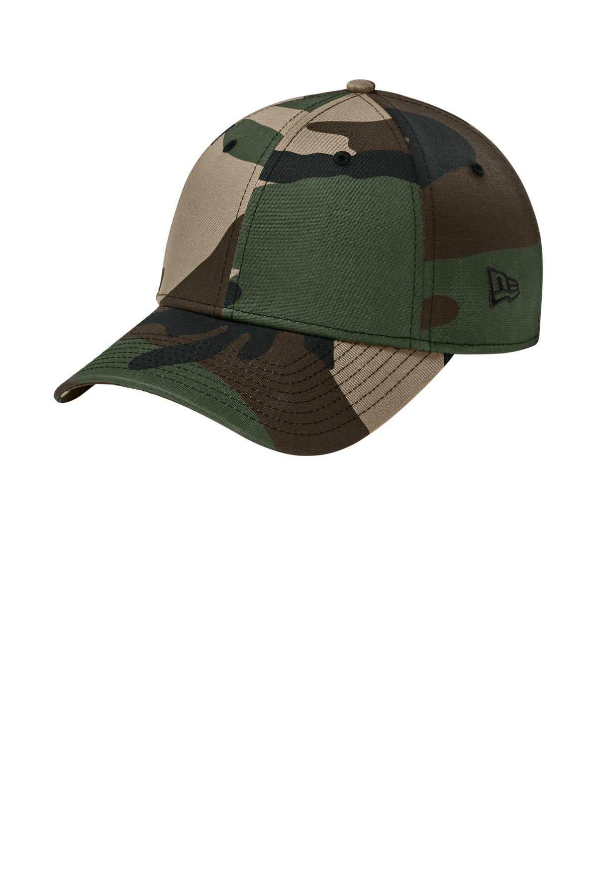 New Era - Structured Stretch Cotton Cap.  NE1000 in Flag Camo