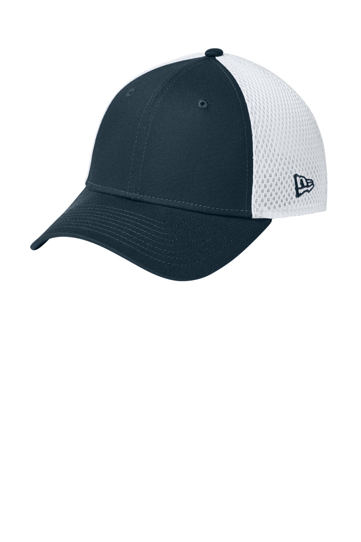 New Era - Stretch Mesh Cap.  NE1020 in Flag Deep Navy/ White