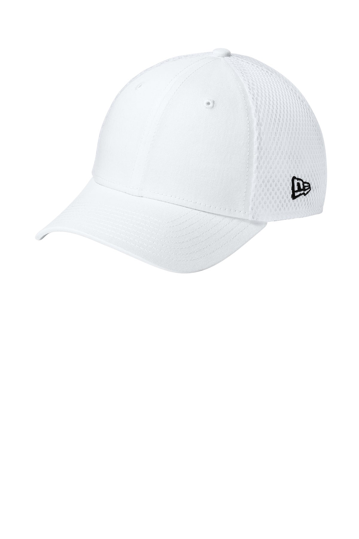 New Era - Stretch Mesh Cap.  NE1020 in Flag White/ White