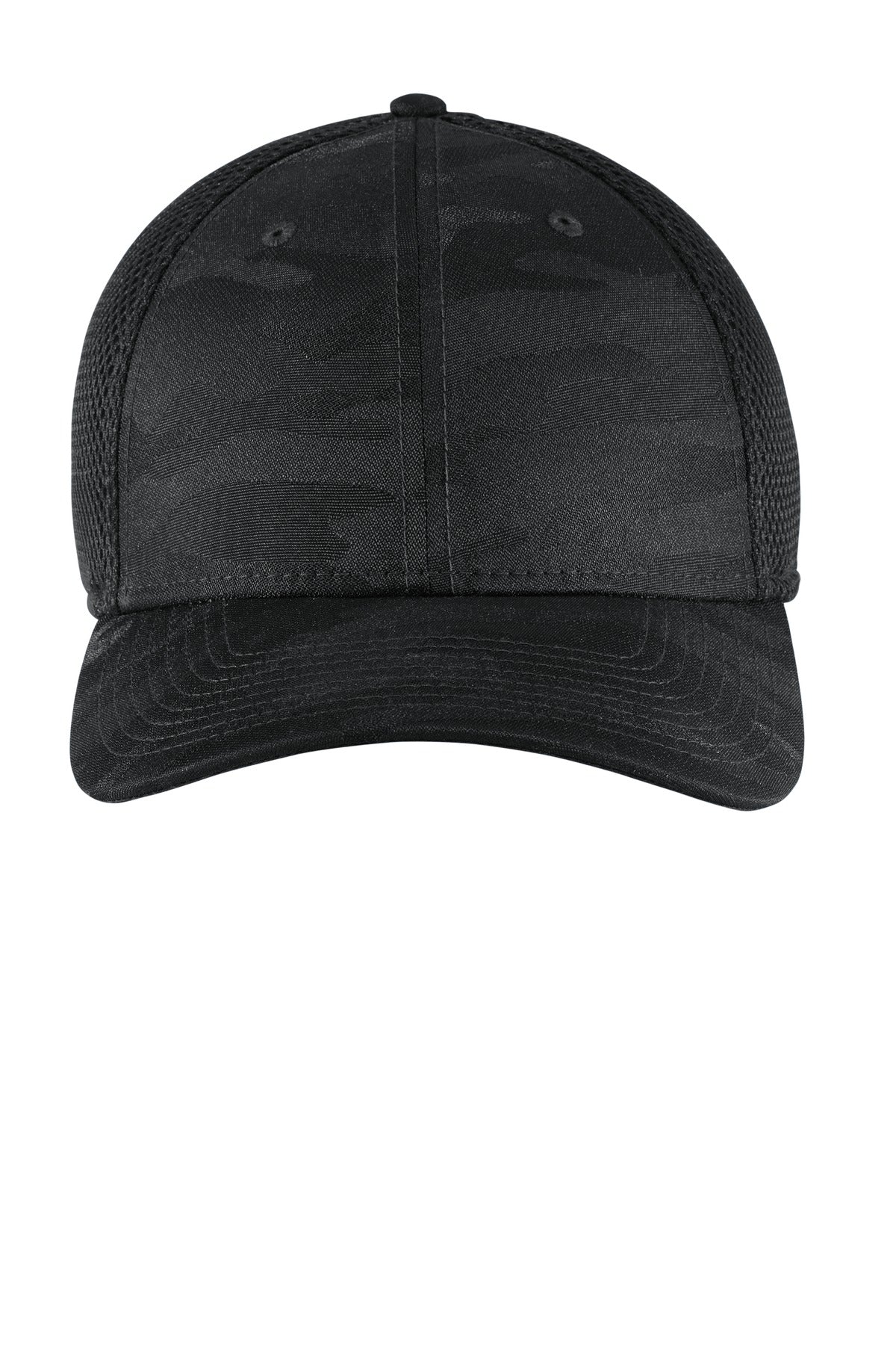 New Era  Tonal Camo Stretch Tech Mesh Cap NE1091 in Black Camo