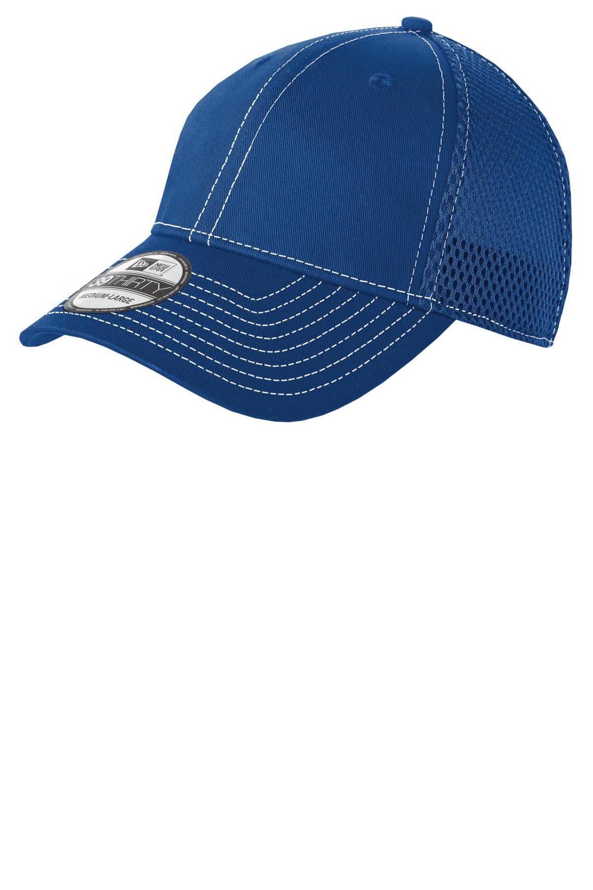 New Era - Stretch Mesh Contrast Stitch Cap. NE1120 in Royal/ White