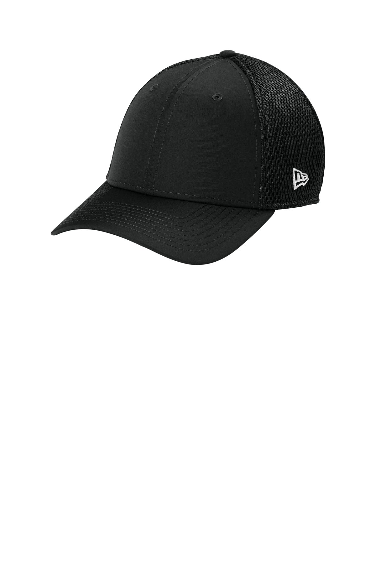 New Era 39THIRTY Performance Stretch Mesh Cap NE1130 in Black
