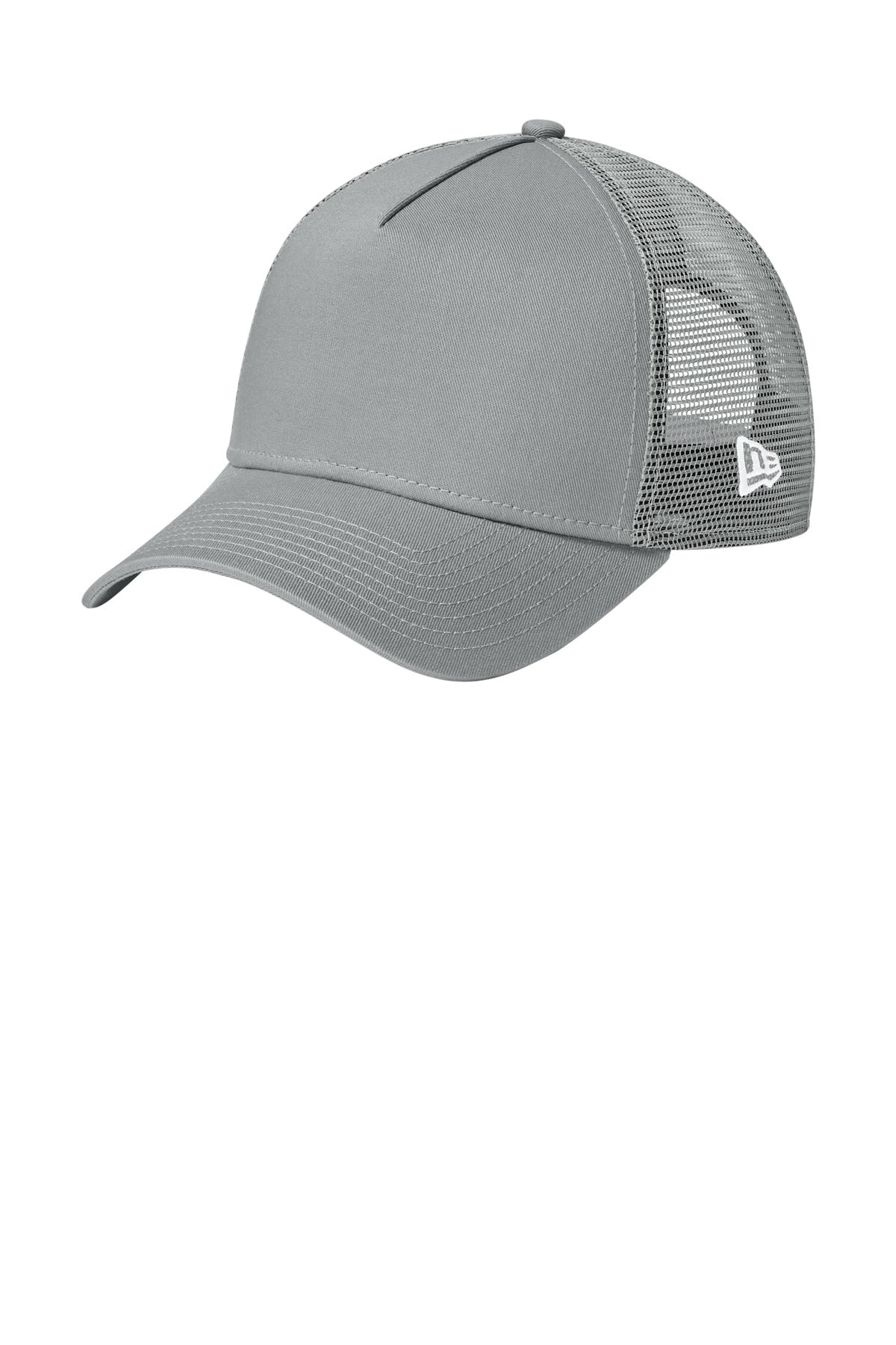 New Era Snapback Trucker Cap. NE205 in Flag Grey/ Grey