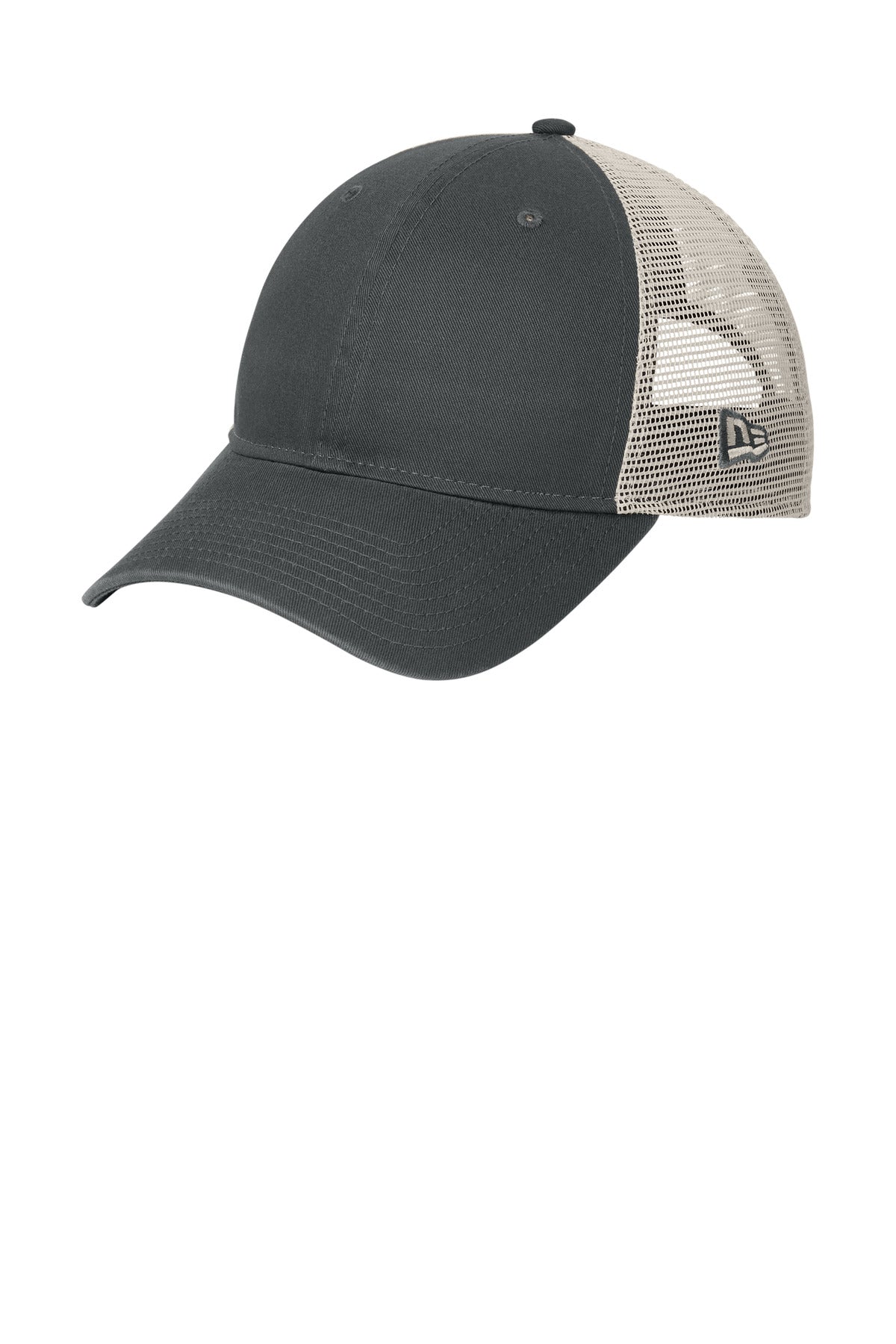 New Era 9TWENTY Unstructured Mesh Snapback Cap NE215 in Graphite/ Stone