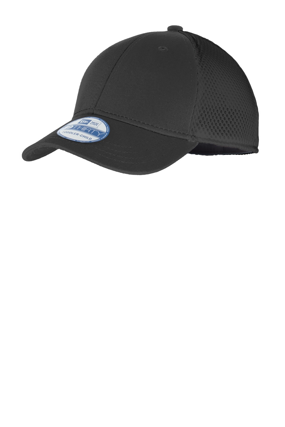 New Era Youth Stretch Mesh Cap. NE302 in Black/ Black