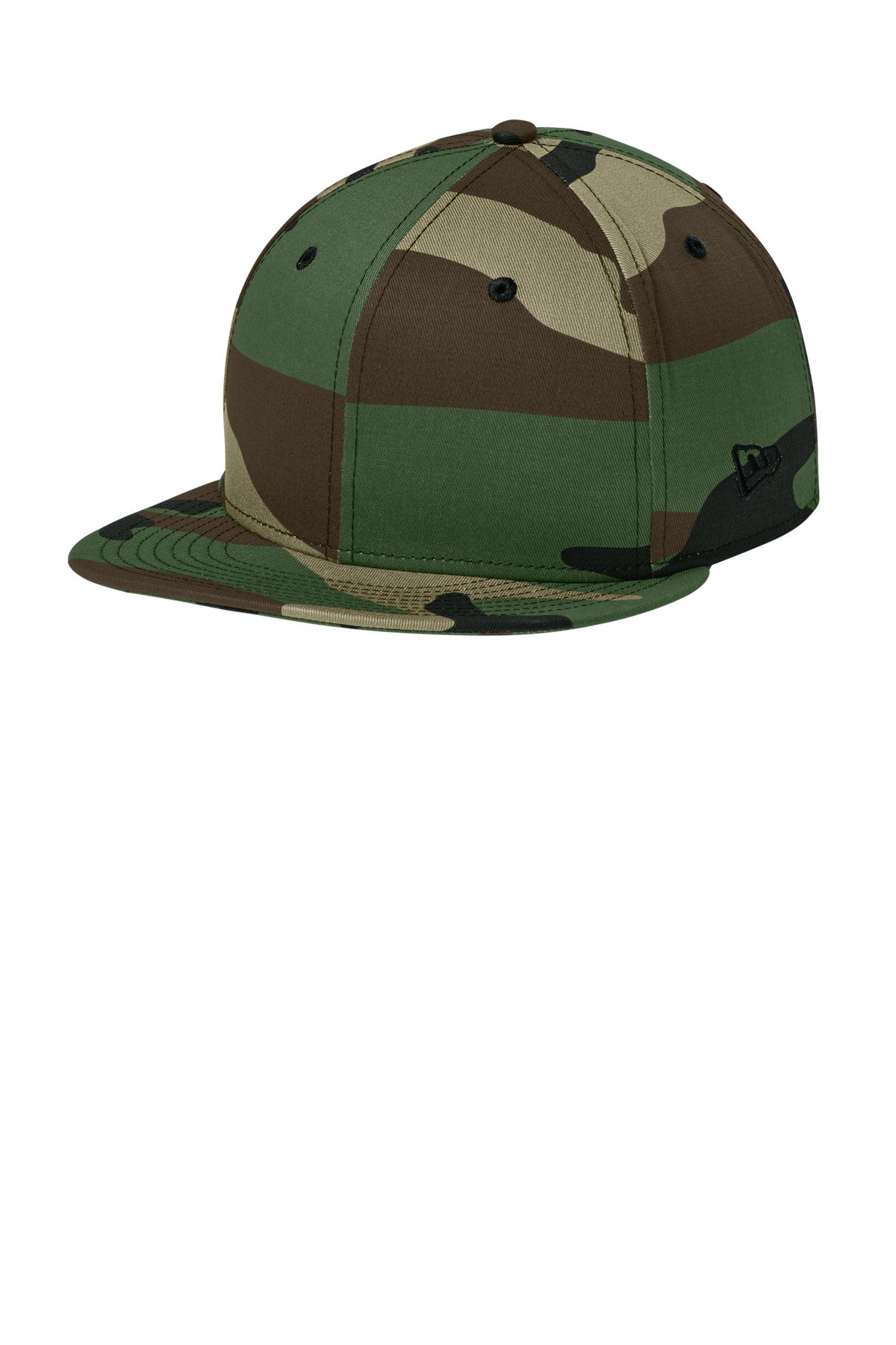 New Era - Flat Bill Snapback Cap. NE400 in Flag Camo